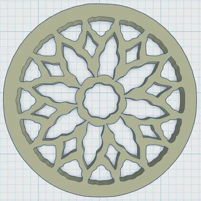 Cốc lót hình cửa sổ hoa hồng Gothic 8