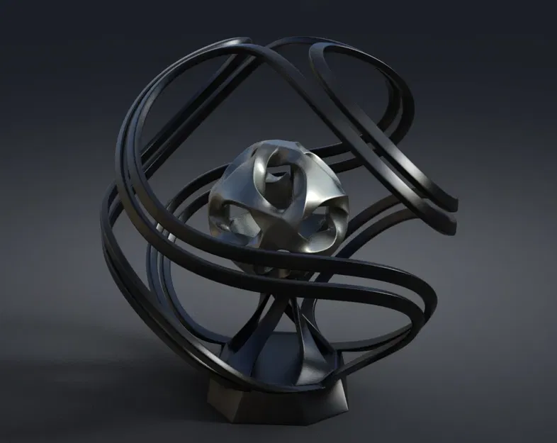 Cúp thiết kế trừu tượng giải thưởng 3DPI 2024 - Image 2