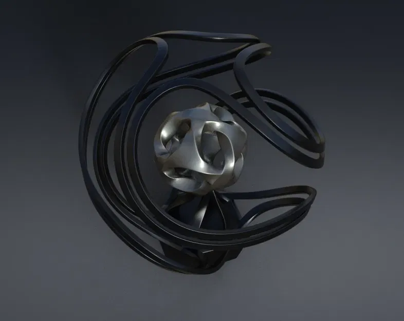 Cúp thiết kế trừu tượng giải thưởng 3DPI 2024 - Image 3