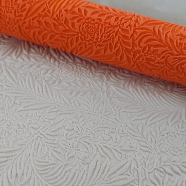 Con lăn họa tiết hoa lớn cho dự án đất sét và gốm sứ - Image 1