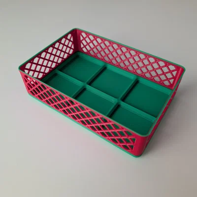 Giỏ chứa đồ gridfinity xếp chồng được với tay cầm và nam ...