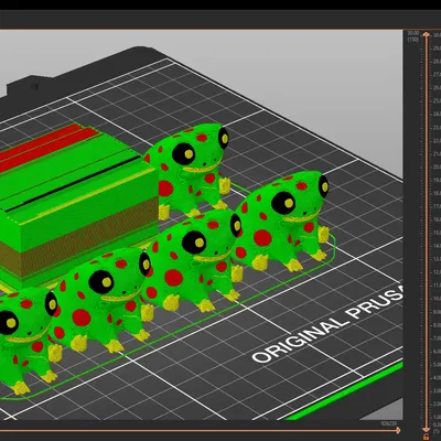 Ếch cây độc màu sắc Fred trong nghệ thuật điêu khắc