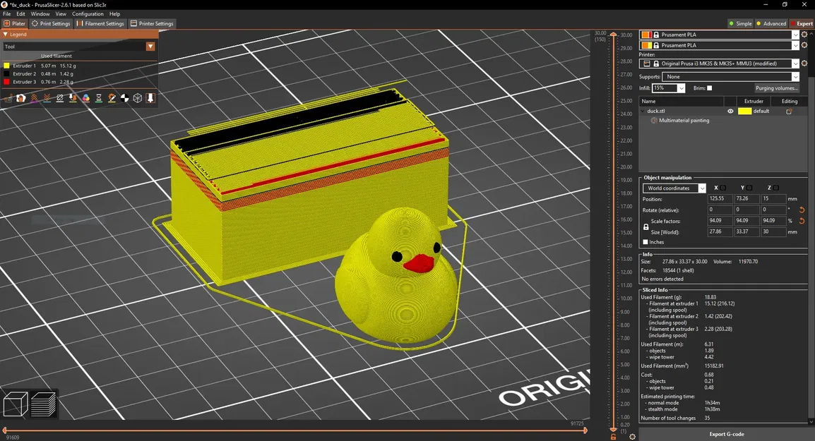 Vịt nhựa nổi nhiều màu sắc với mắt và mỏ phân loại màu - Image 4