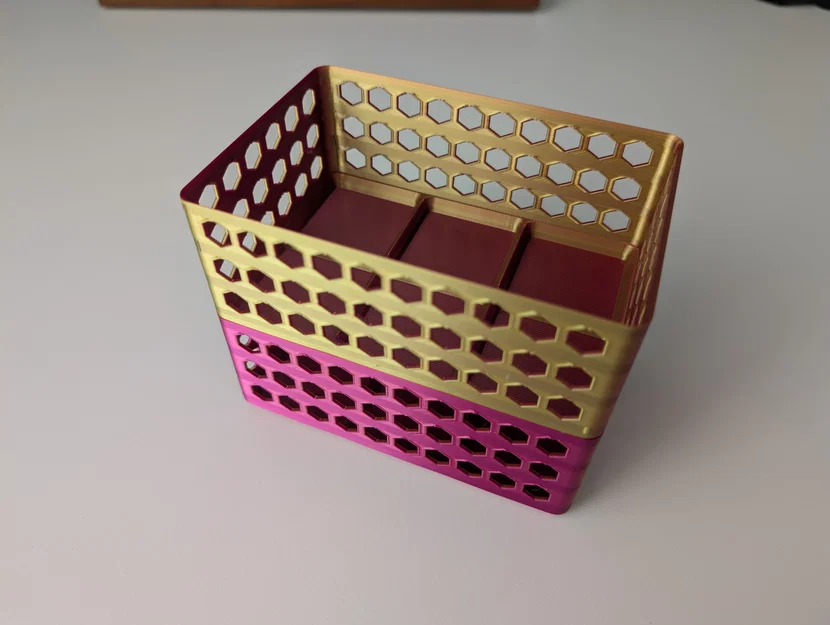 Giỏ chứa đồ gridfinity xếp chồng được với tay cầm và nam ... - Image 8