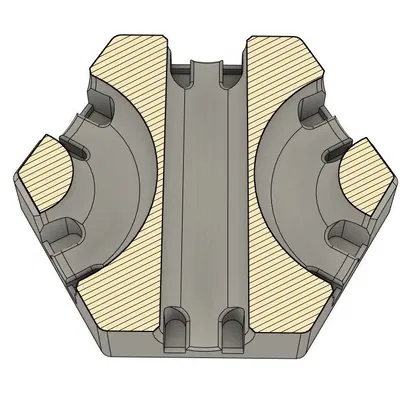 Đường hầm với hai làn cong sắc nét cho hệ thống Gravitrax