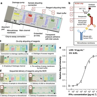 Chip ELISA vi lưu cho phân tích sinh học