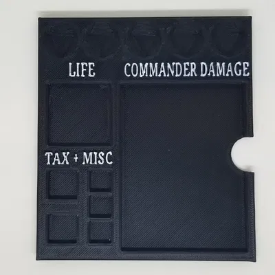 Khay chơi EDH Commander hỗ trợ d20, d6 và bộ đếm sinh mạng