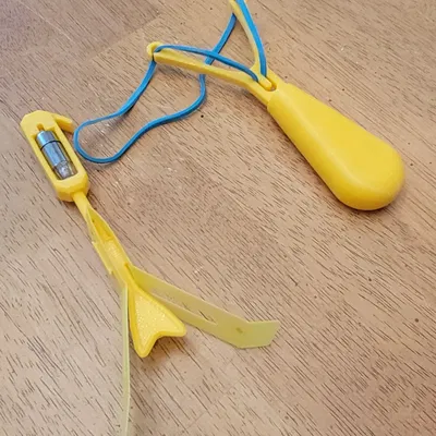 Đồ chơi tên lửa trực thăng phóng cao su có đèn