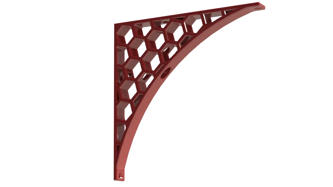 Giá đỡ góc hình lục giác 200x200mm - Image 1