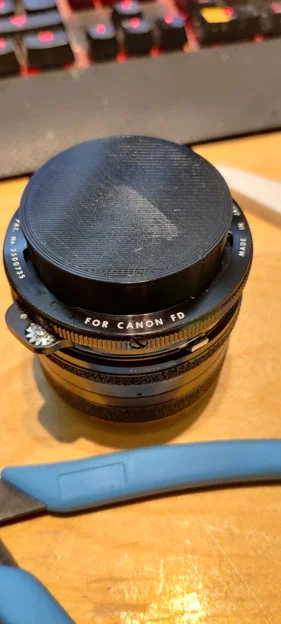 Nắp đậy ống kính Canon FD cho máy in 3D - Image 1
