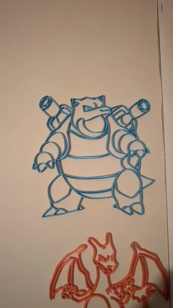 VÁCH TƯỜNG POKEMON BLASTOISE DÁN NHÃN - Image 1