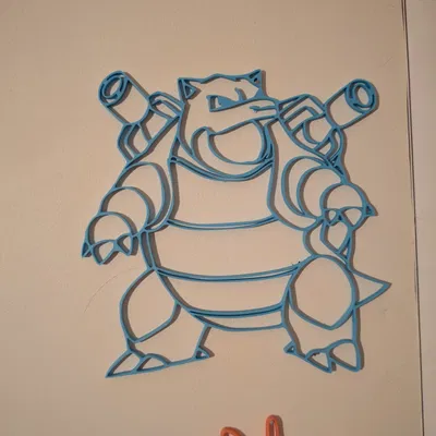 VÁCH TƯỜNG POKEMON BLASTOISE DÁN NHÃN
