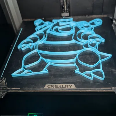 VÁCH TƯỜNG POKEMON BLASTOISE DÁN NHÃN