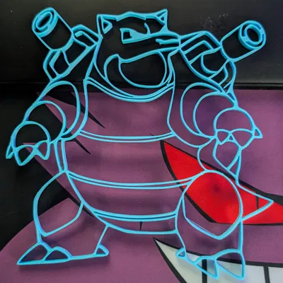 VÁCH TƯỜNG POKEMON BLASTOISE DÁN NHÃN