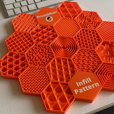 Nghệ thuật tường hình lục giác Infill - cho mọi Slicer