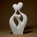 Tượng gia đình trừu tượng hiện đại bằng 3D - Thumbnail 1