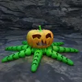 Octopus linh hoạt dễ thương trong bí ngô LED cho Halloween - Thumbnail 1