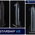 Mô hình Starship V2 tỉ lệ 1:200 chi tiết cao - Thumbnail 1