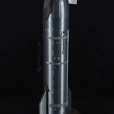 Mô hình Starship V2 tỉ lệ 1:200 chi tiết cao