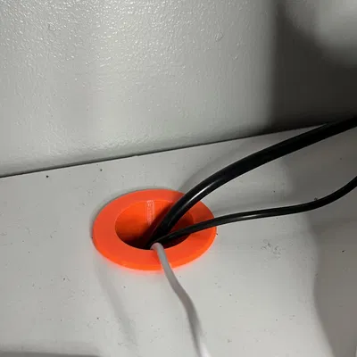 Grommet bàn làm việc 40mm với thiết kế cổ rộng