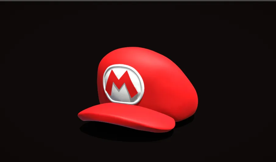 Mũ Mario phong cách đơn giản cho máy in 3D - Image 1