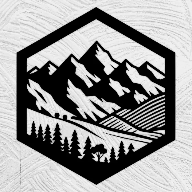 Dãy núi nghệ thuật trang trí cho phòng trẻ em - Image 1