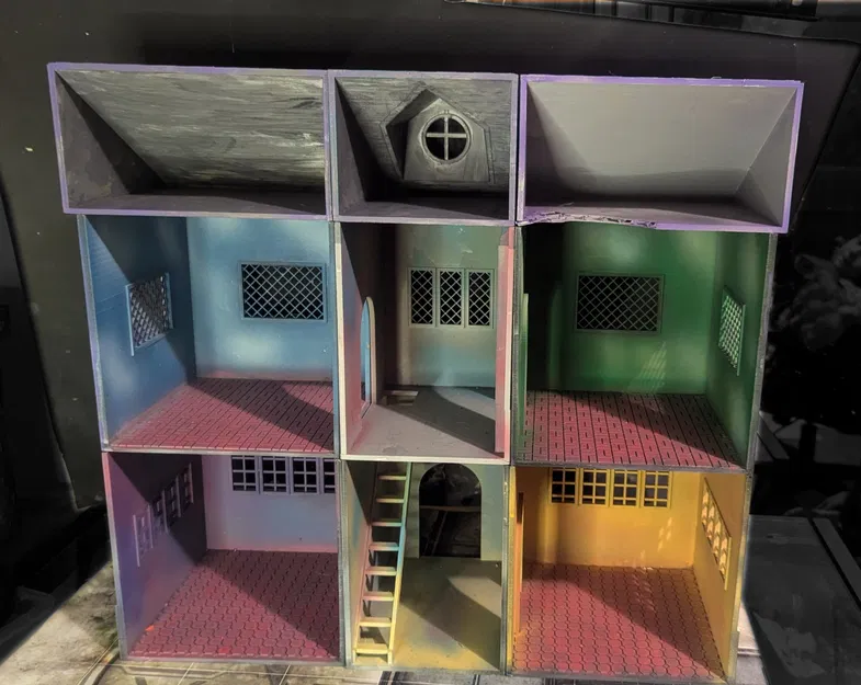 Nhà búp bê phong cách Tudor in 3D cho trẻ em - Image 2