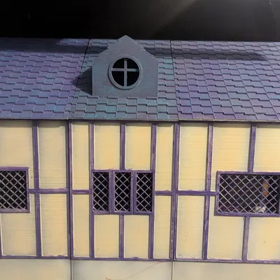 Nhà búp bê phong cách Tudor in 3D cho trẻ em