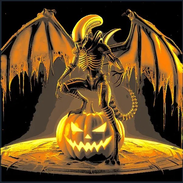 Xenomorph ngoài hành tinh chủ đề Halloween - HUEFORGE - Image 1