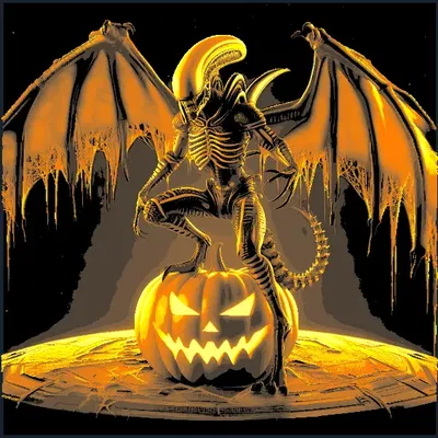 Xenomorph ngoài hành tinh chủ đề Halloween - HUEFORGE