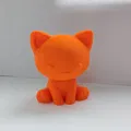 Mô hình mèo con dễ thương ngồi 3D cho bàn làm việc - Thumbnail 2