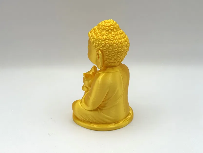 Bức tượng Phật ôm mèo dễ thương - Image 2