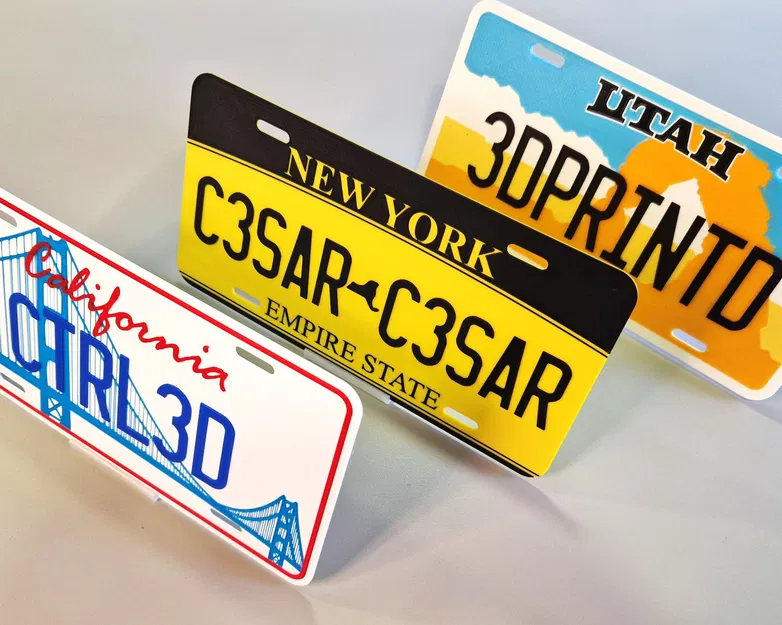 Biển số xe đa màu sắc USA với tùy chỉnh văn bản - Image 4