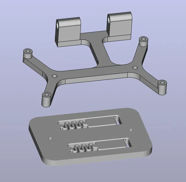 Giá đỡ Orange 3 TLS cho Voron 2.4 trên thanh DIN - Image 1