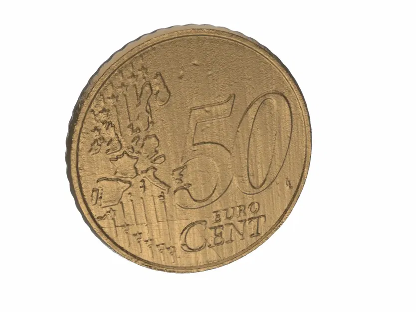 Tiền xu 50 Euro-Cent quét 3D - Image 1