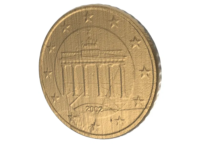 Tiền xu 50 Euro-Cent quét 3D - Image 3