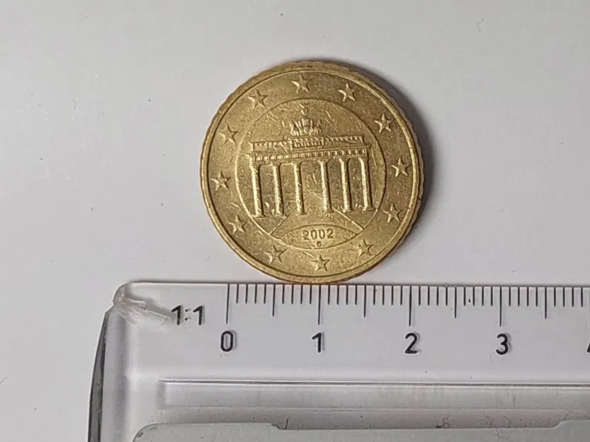 Tiền xu 50 Euro-Cent quét 3D - Image 5