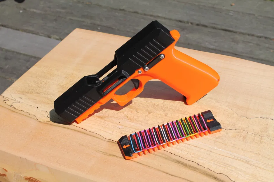 Súng cao su bắn đạn cao su kiểu Mag Fed - Image 2