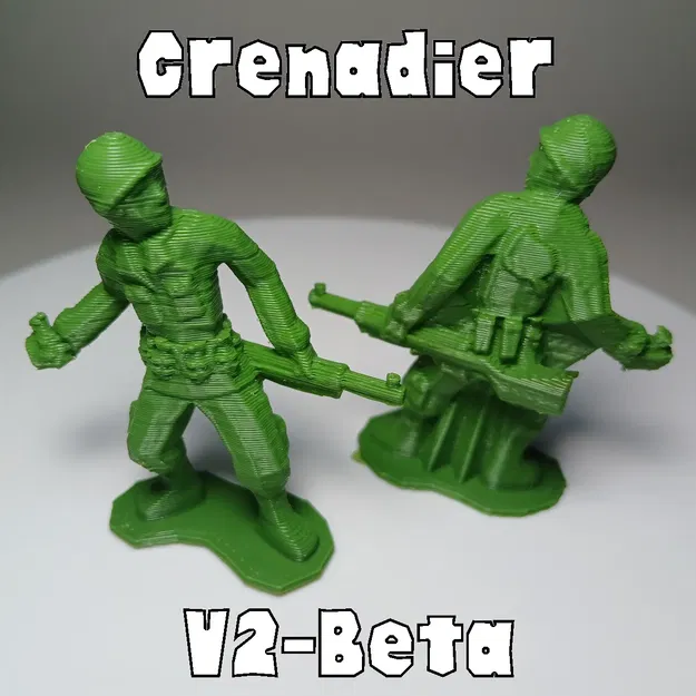 Binh lính Grenadier kiên cố thời Thế chiến II trong Lowpoly Armies - Image 1