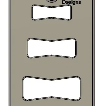 Mẫu khuôn bowtie cho cắt gỗ và tạo hình thủ công