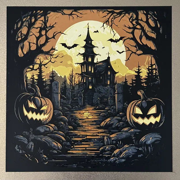 Biệt thự Halloween với kỹ thuật sơn filament - Image 1