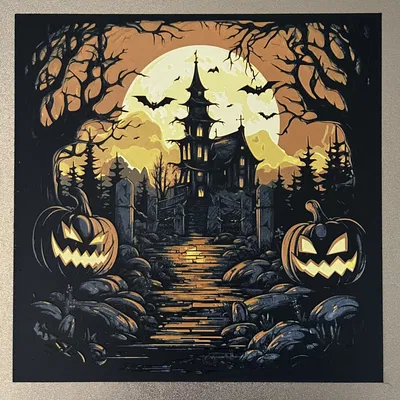Biệt thự Halloween với kỹ thuật sơn filament