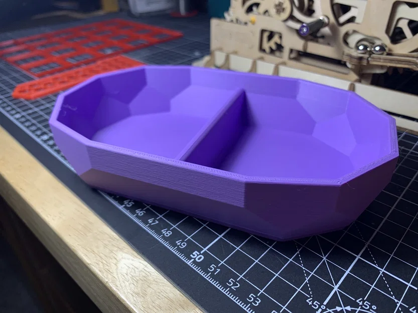 Khay/Bát Oval Chia Tách Đa Năng Kiểu Low Poly - Image 1