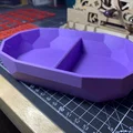Khay/Bát Oval Chia Tách Đa Năng Kiểu Low Poly - Thumbnail 1