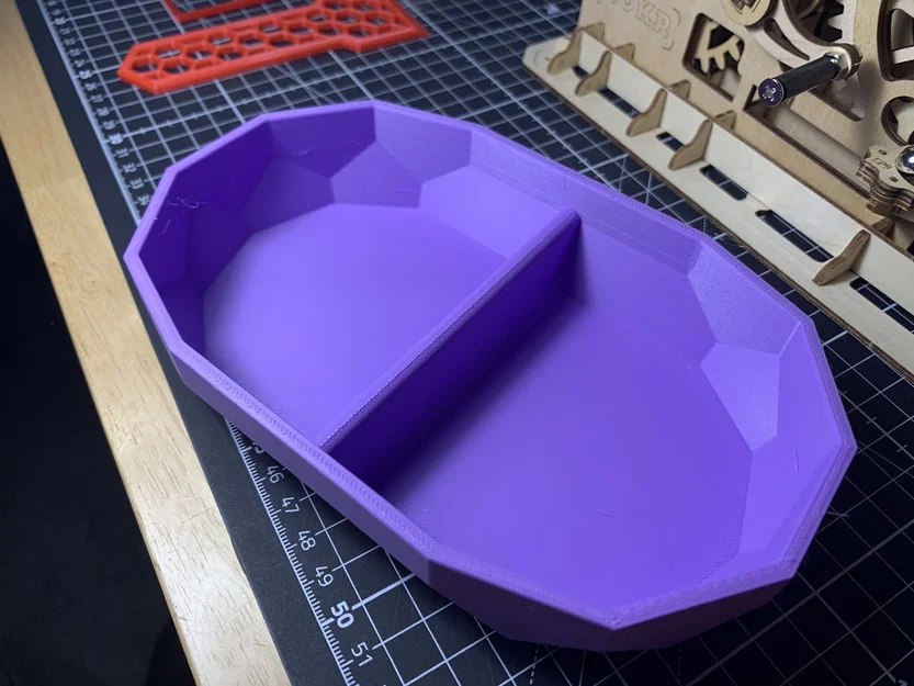 Khay/Bát Oval Chia Tách Đa Năng Kiểu Low Poly - Image 2
