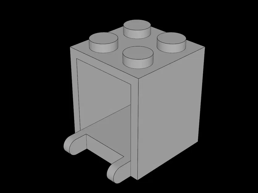 Hộp chứa Lego tương thích 2 x 2 x 2 với các đinh tán chắc chắn - Image 1