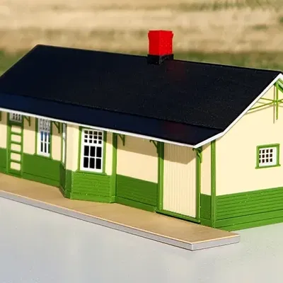 Mô hình nhà ga đường sắt Trung Ontario quy mô HO năm 1902