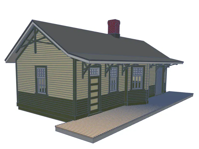 Mô hình nhà ga đường sắt Trung Ontario quy mô HO năm 1902 - Image 3