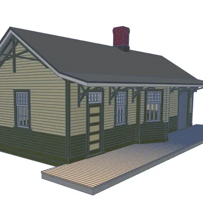 Mô hình nhà ga đường sắt Trung Ontario quy mô HO năm 1902