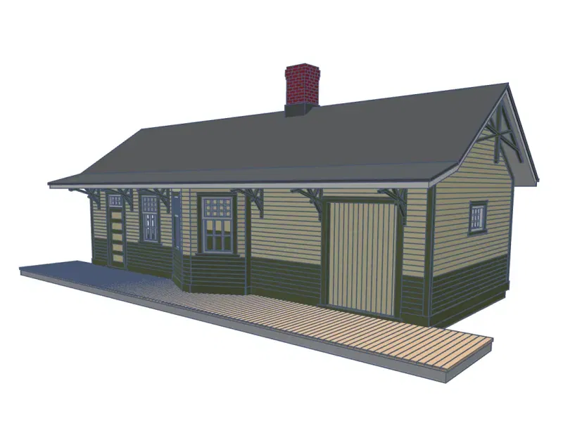 Mô hình nhà ga đường sắt Trung Ontario quy mô HO năm 1902 - Image 4